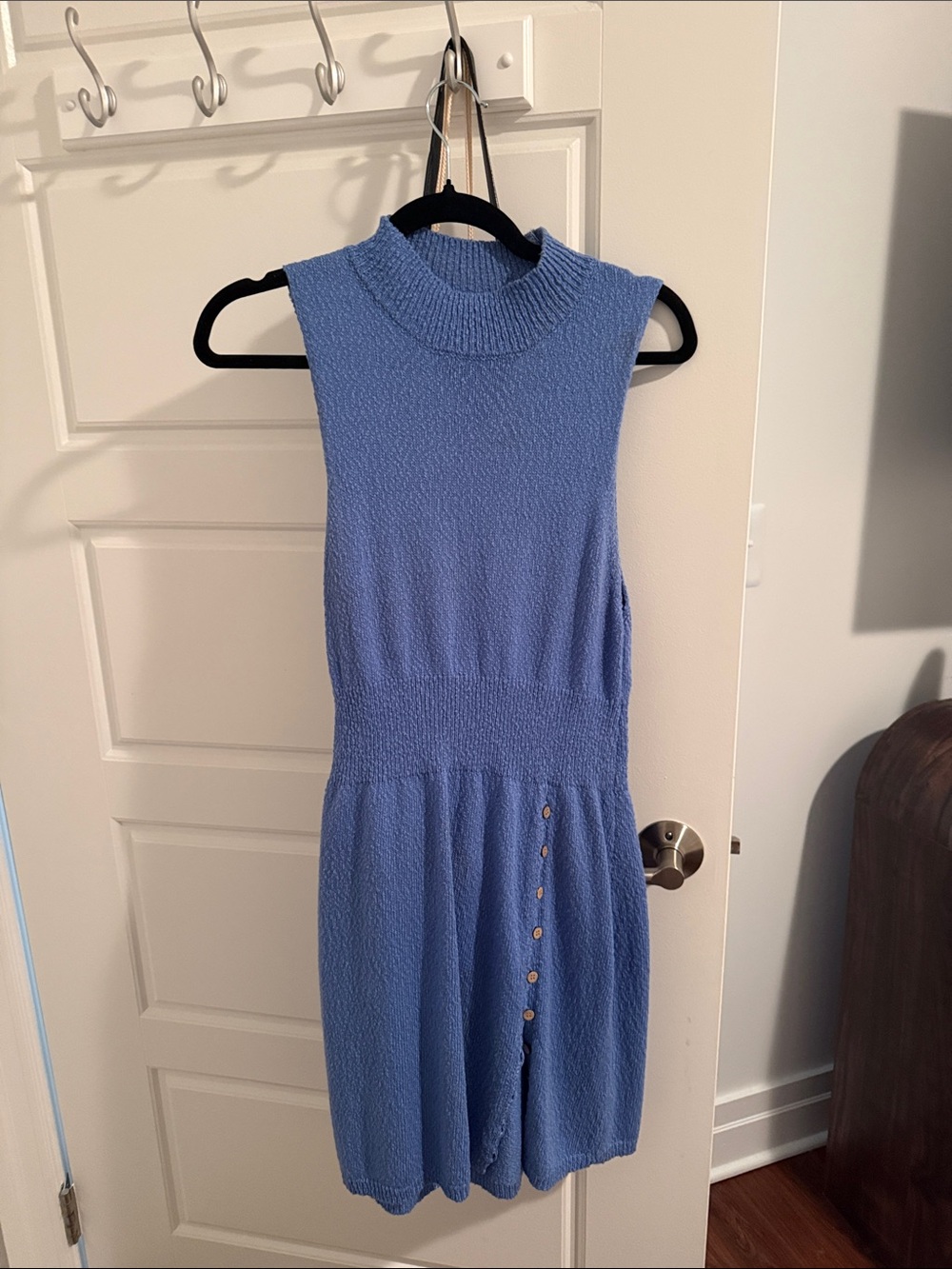 Free People Periwinkle Sleeveless Knit Mini Dress